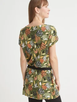 New Tunique encolure bateau Femme Tunique|T-Shirt