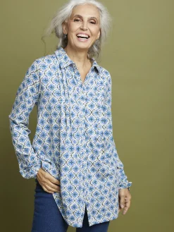 Sale Tunique fluide en jersey Femme Tunique|Chemisier, Blouse