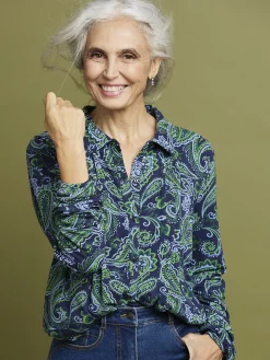 Outlet Tunique fluide en jersey Femme Tunique|Chemisier, Blouse