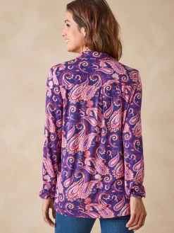 Outlet Tunique fluide en jersey Femme Tunique|Chemisier, Blouse