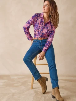 Outlet Tunique fluide en jersey Femme Tunique|Chemisier, Blouse