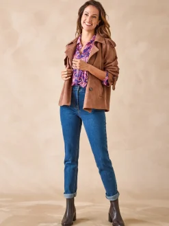 Outlet Tunique fluide en jersey Femme Tunique|Chemisier, Blouse