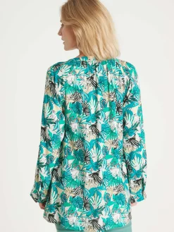 Discount Tunique longue entièrement boutonnée Femme Tunique|Chemisier, Blouse