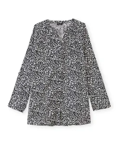 Sale Tunique longue entièrement boutonnée Femme Tunique|Chemisier, Blouse