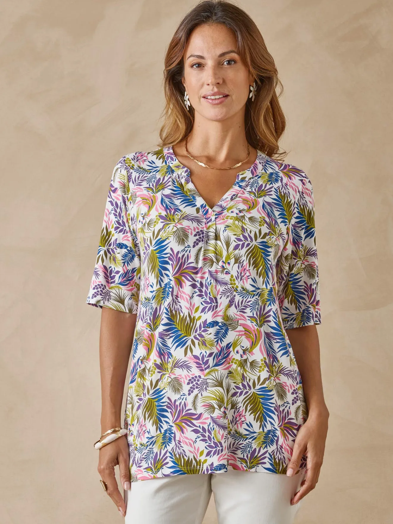 Hot Tunique maille fluide coupe confort Femme Tunique|T-Shirt