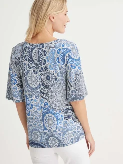 Discount Tunique manches pagode 3/4 Femme Tunique|T-Shirt