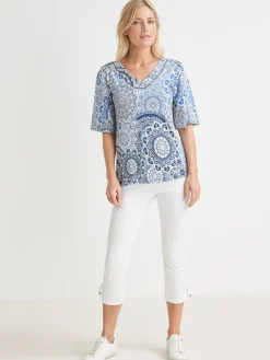 Discount Tunique manches pagode 3/4 Femme Tunique|T-Shirt