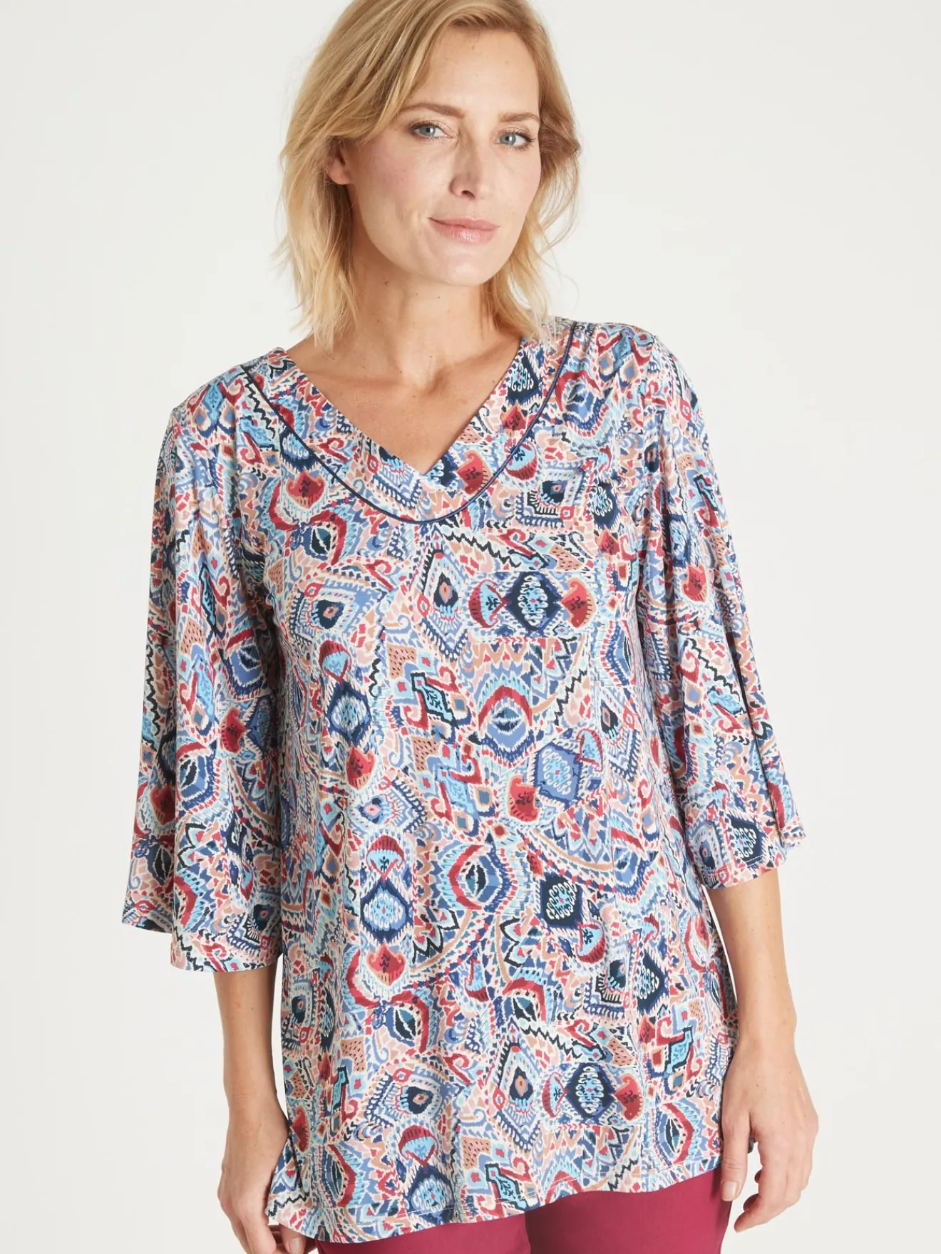 Hot Tunique manches pagode 3/4 Femme Tunique|T-Shirt