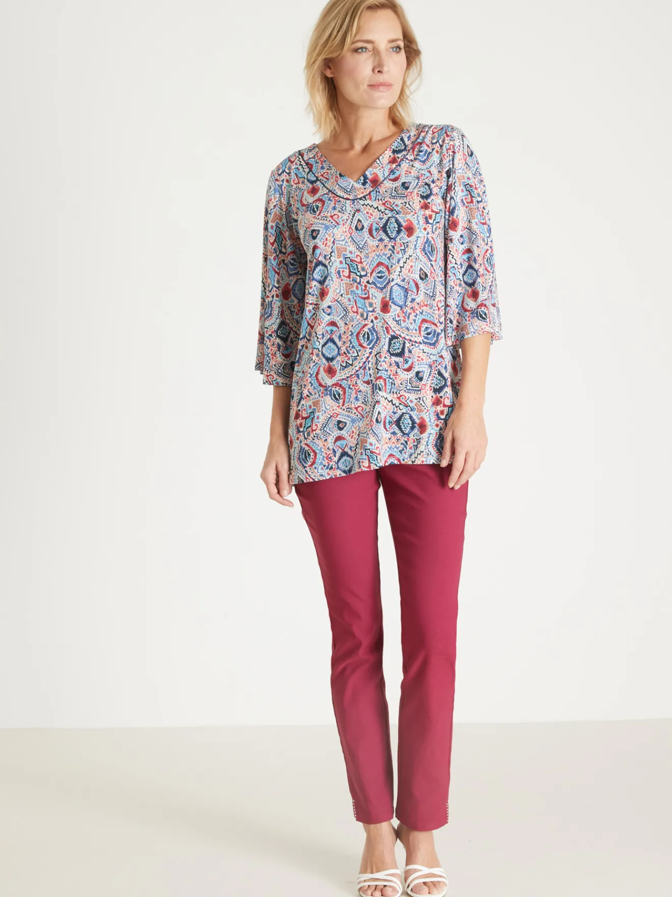 Hot Tunique manches pagode 3/4 Femme Tunique|T-Shirt