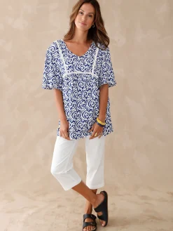 Discount Tunique évasée élastiquée taille Femme Tunique|T-Shirt