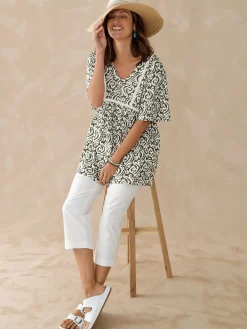 Discount Tunique évasée élastiquée taille Femme Tunique|T-Shirt