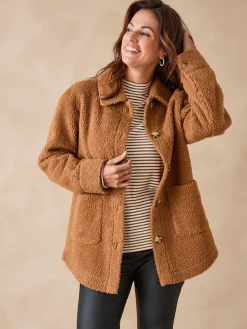 Online Veste chaude en maille moutonnée Femme Manteau, Parka