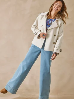 Veste courte style trench Femme Manteau, Parka|Veste, Blazer