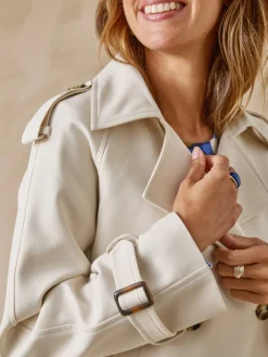 Veste courte style trench Femme Manteau, Parka|Veste, Blazer