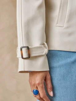 Veste courte style trench Femme Manteau, Parka|Veste, Blazer