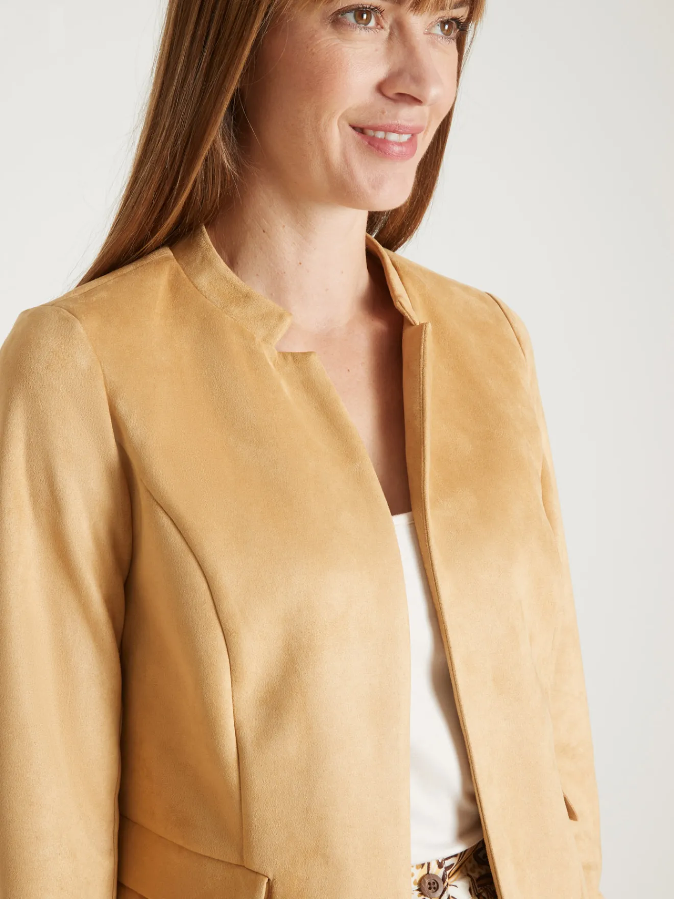 Online Veste en maille suédine Femme Manteau, Parka|Veste, Blazer