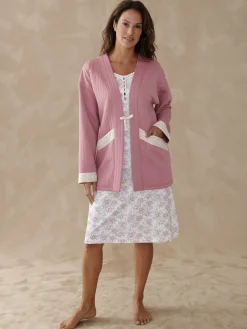 Hot Veste kimono matelassée Peignoir, Robe De Chambre