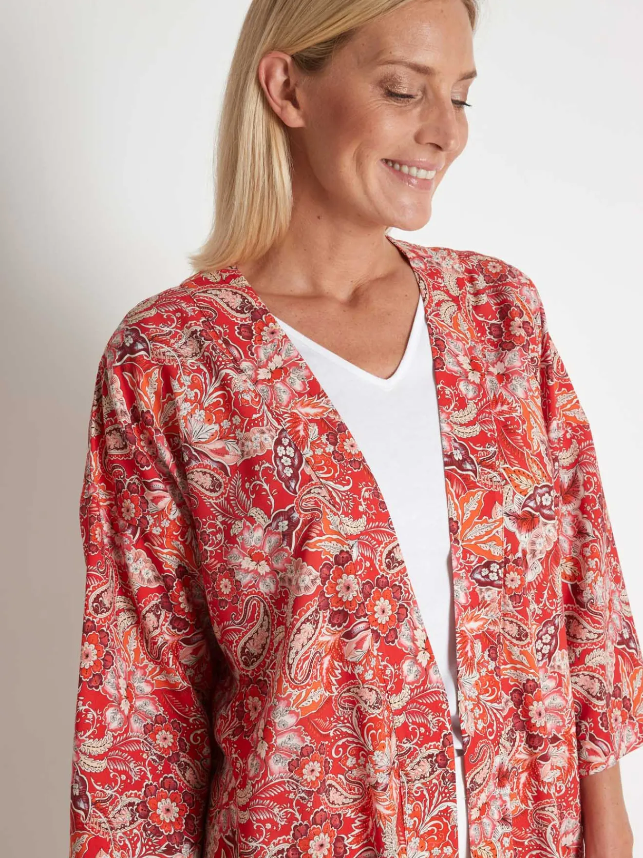 Hot Veste longue forme kimono Femme Veste, Blazer