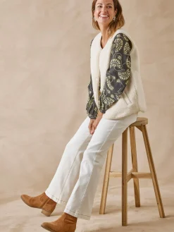 Discount Veste sans manches en maille moutonnée Femme Manteau, Parka|Veste, Blazer