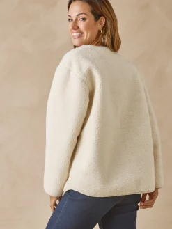 Outlet Veste teddy sherpa moumoute chaude Femme Manteau, Parka