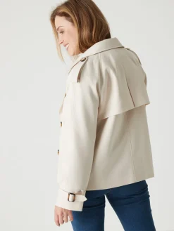 Veste trench courte Femme Manteau, Parka|Veste, Blazer