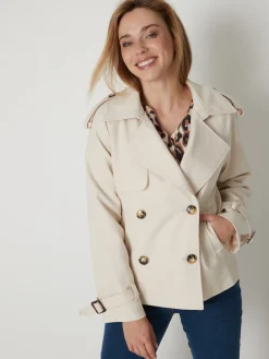 Veste trench courte Femme Manteau, Parka|Veste, Blazer